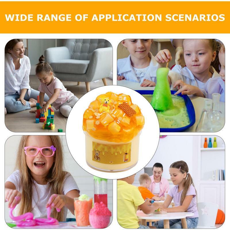 Brinquedos antistress para crianças, argila macia, argila colorida, Honey Bear Design, modelagem de lama