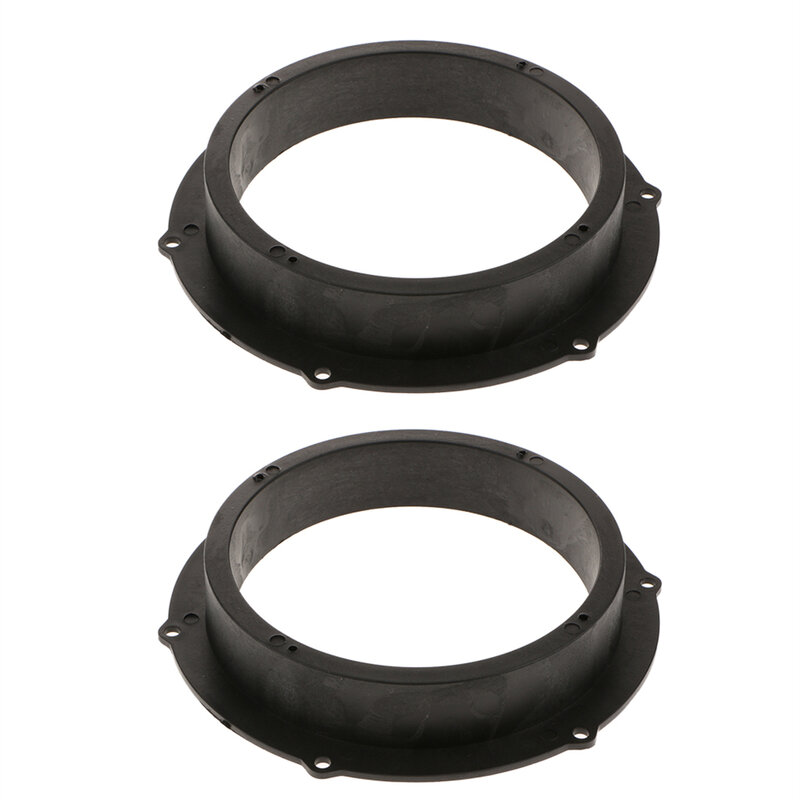 2pcs nero 6.5 pollici altoparlante per auto montaggio distanziale adattatore anelli per Skoda Car Stereo Audio Speaker Spacer
