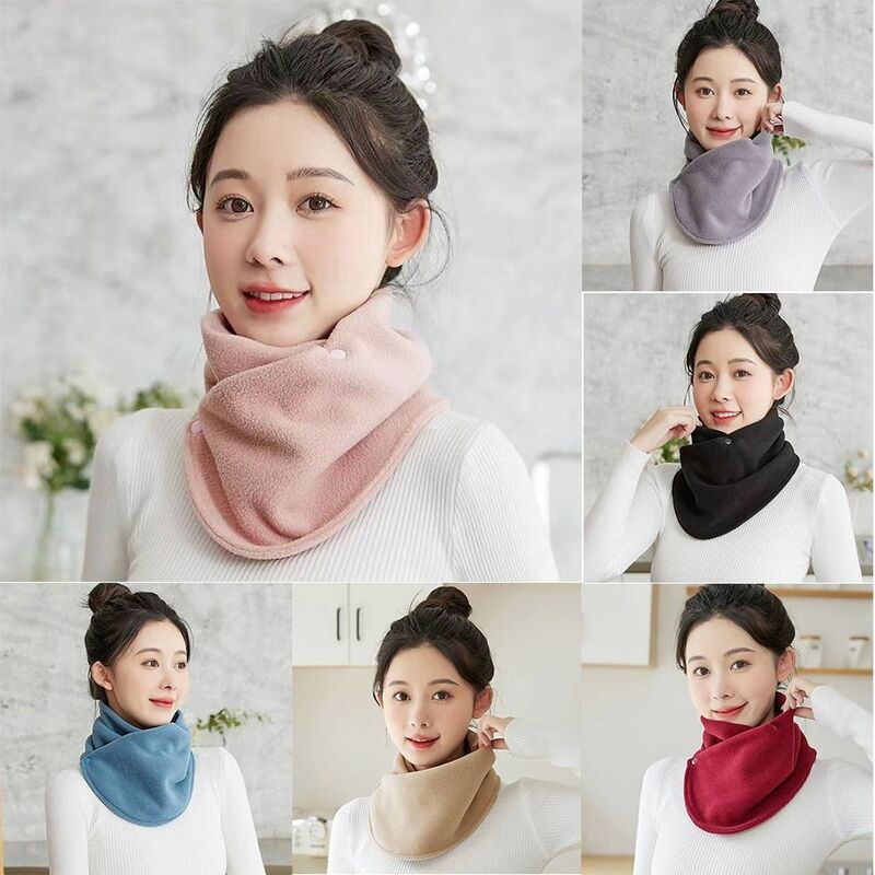 Soft Plush Neck Scarf Gift Adjustable Thickened Warm Neck Cover Windproof Plush Warm Tools Winter