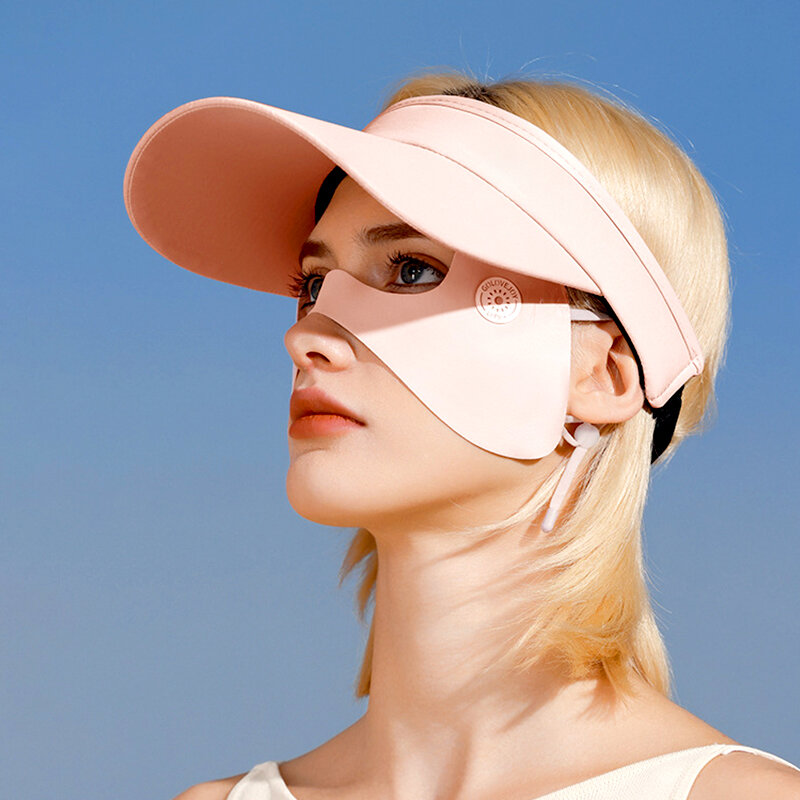Máscara de protetor solar respirável borboleta fina para mulheres, Máscara facial resistente a UV, Máscara de ciclismo ao ar livre