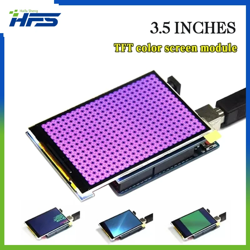 وحدة شاشة ملونة TFT ، فائقة الدقة متوافقة مع شاشة UNO Mega2560 ، شاشة واحدة ، فقط x led ،