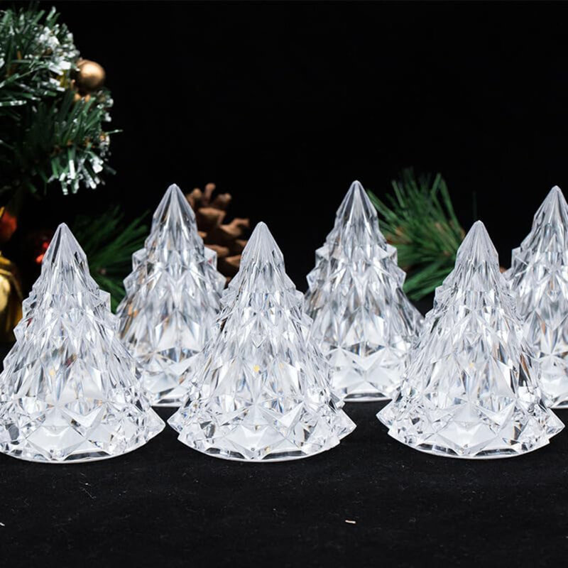 Christmas Iceberg Night Light Flameless Eye-Protection Energy Saving Crystal Night Light For Home Wedding Day Christmas Decor