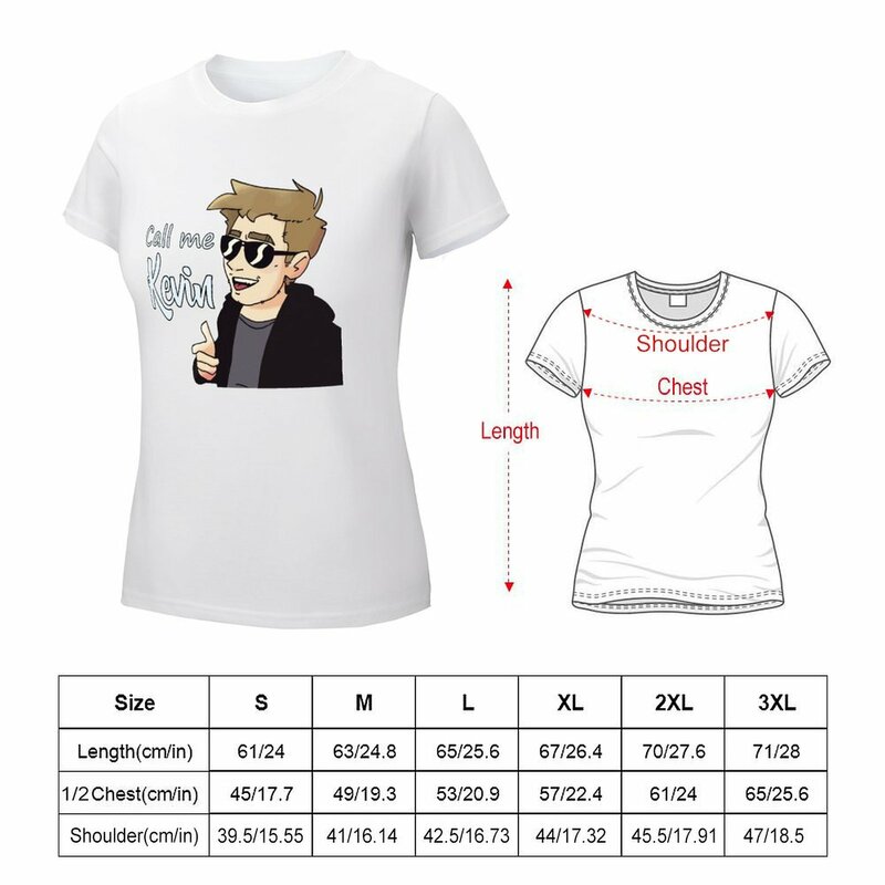 Call Me Kevin T-shirt Blouse hippie clothes cute tops white t shirts for Women