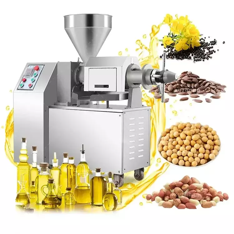 Mesin penekan minyak kacang komersial mesin ekstraksi minyak kacang Expeller lini produksi mesin pres minyak kacang