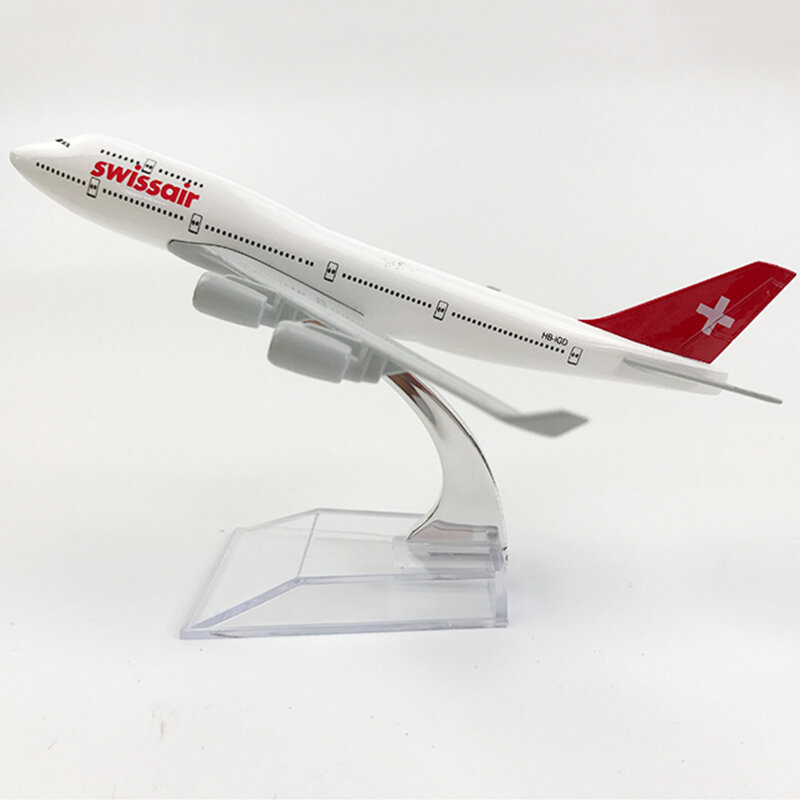16cm avião linhas aéreas boeing b747 aeronaves diecast metal avião modelo brinquedos presente collectible