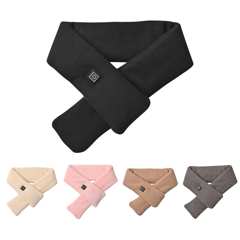 남녀공용 전기 난방 스카프, USB 스마트 충전, 온열 목 스카프, 겨울 방한 또는 온열 스카프