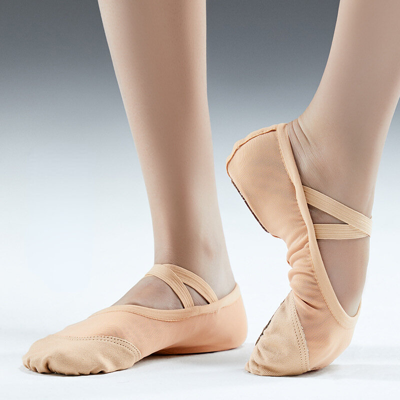 Zapatos de Ballet transpirables para mujer, calzado de baile con garra de gato, verano, venta al por mayor