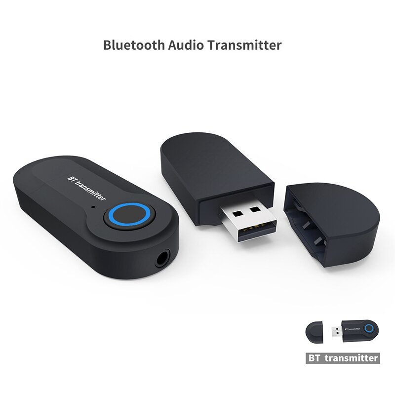 Adaptador Bluetooth 5,0 para PC/TV/coche, receptor transmisor de Audio inalámbrico, 3,5mm, AUX Music RX Sender