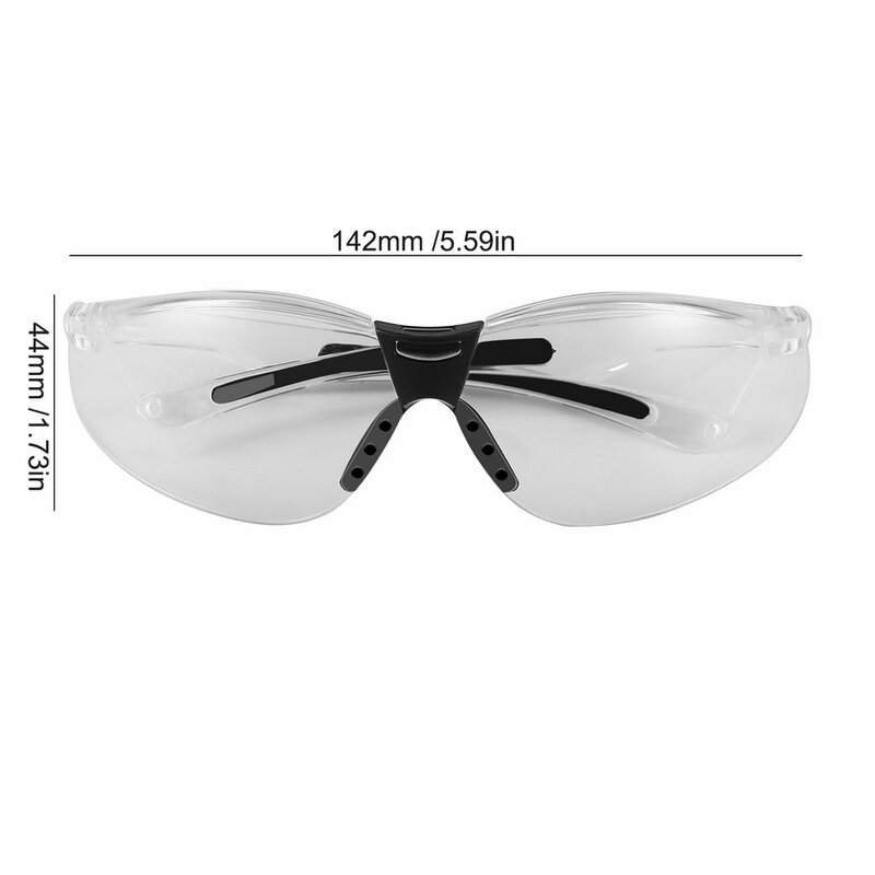 Kacamata berkendara motor antiguncangan, pelindung mata PC tahan angin antipercikan ludah kacamata Aksesori