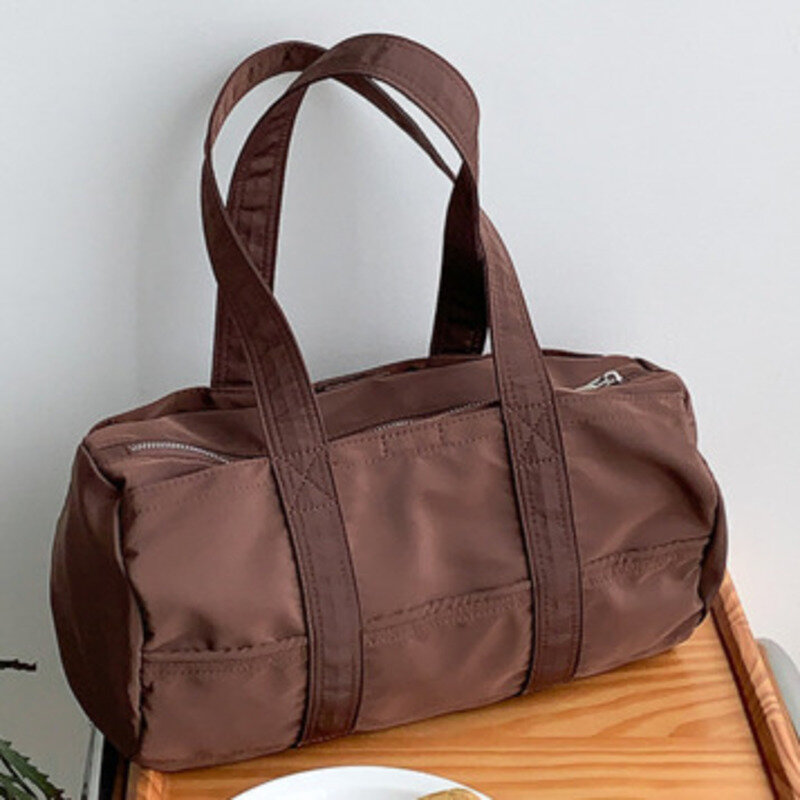 Large Nylon Bag Shoulder Capacity Cylinder Portable Handbag For Woman Casual High-Quality Messenger Versatile Luxury Crossbody