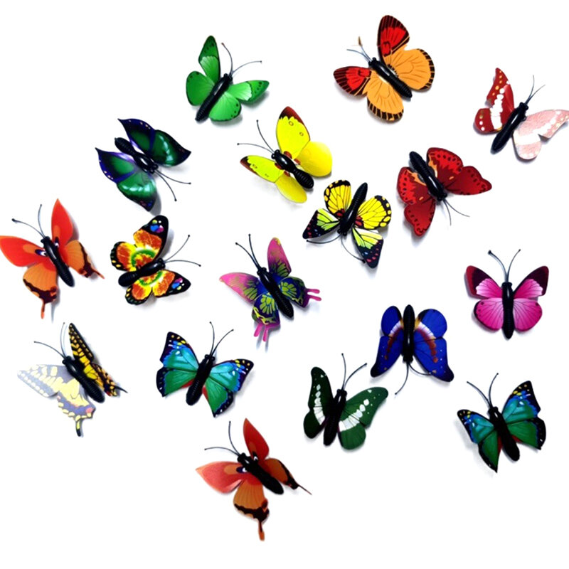 Forma de borboleta Pin Empurre Pins, Thumbtacks Decoração, Cortiça Board, DIY Escritório Papelaria, Fixed Photo Wall Nail, Bonito, 20Pcs