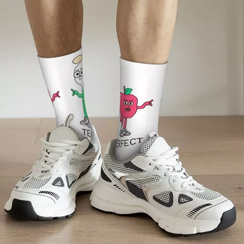 APPLE AND ONION Socks Harajuku Absorbing Stockings All Season Long Socks Accessories for Man's Woman's Birthday Present