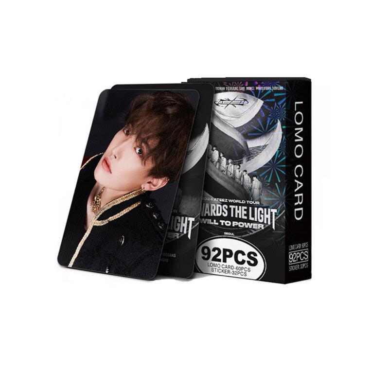 Kpop Ateez 92 Stks/set Nieuw Album De Wereld Ep. Fin: Zal Verzamelkaart Ansichtkaart Lomo Kaart Hongjoong Seonghwa Yeosang Fotokaart