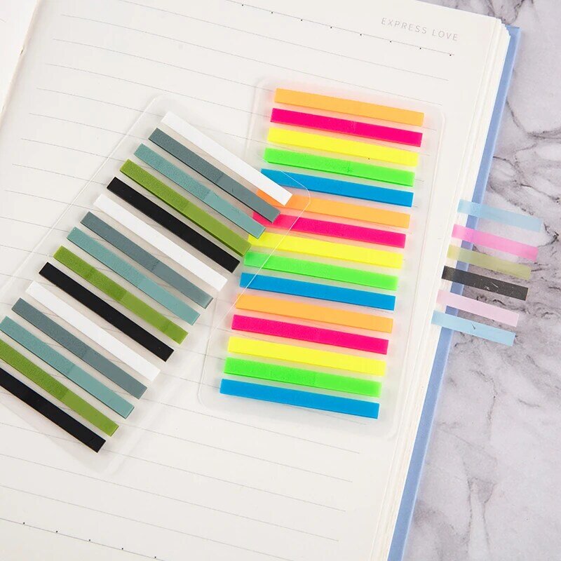 300sheets Fluorescence Colour Paper Memo Pad Sticky Notes Bookmark Marker Sticker Office School Stationery Supplies Notebooks