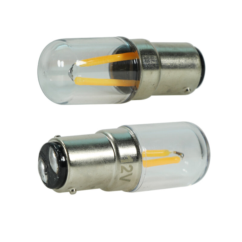 Lâmpada LED incandescente para máquina de costura, luzes do refrigerador, vela holofotes, lâmpada, B15, E14, 12V, 24 V, 110V, 220V, 1.5W, COB