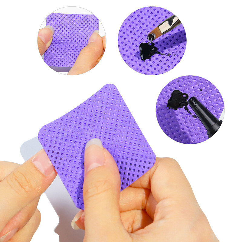 300pcs Wipes Paper Cotton Eyelash Glue Remover Wipe Glue Bottle Prevent Clogging Glue Cleaning Pads Lash Extension