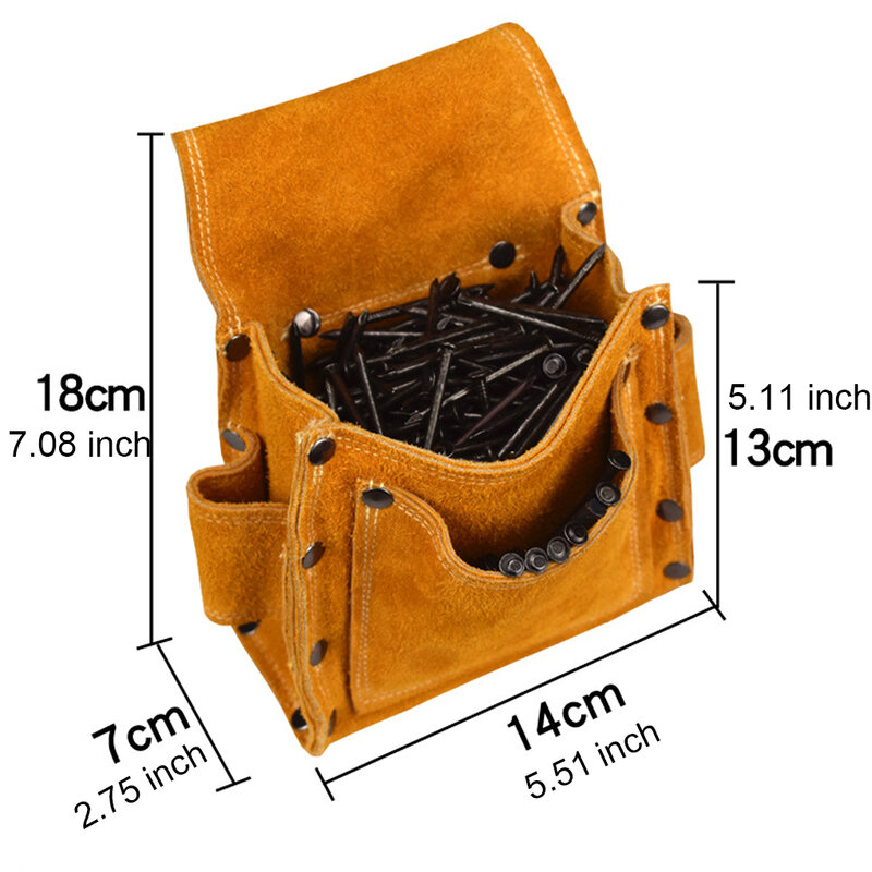Tool Storage Waist Bag Multi-pocket Replacement 24 Rivets Grinder Pouch