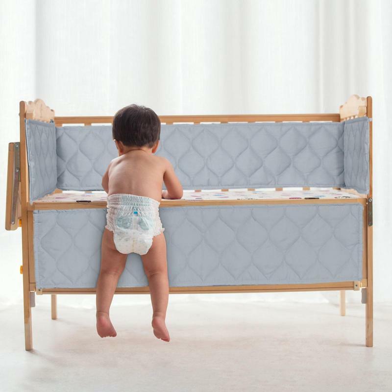 Направляющая для кровати для малышей, легкая в установке боковая направляющая для кровати для малыша, комплект из 4 защитных боковых направляющих для детей и младенцев для сна