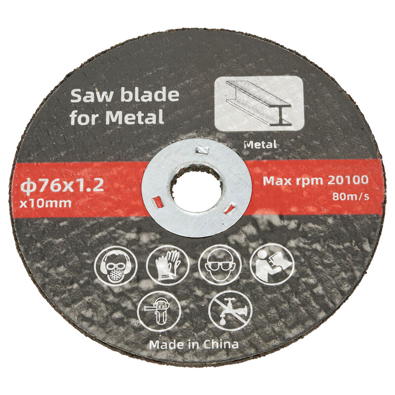 Steel Cutting Cutting Disc 76mm Wear Resistance Ceramic Cutting Blade Resin Saw Blade Cutting Disc Double Mesh