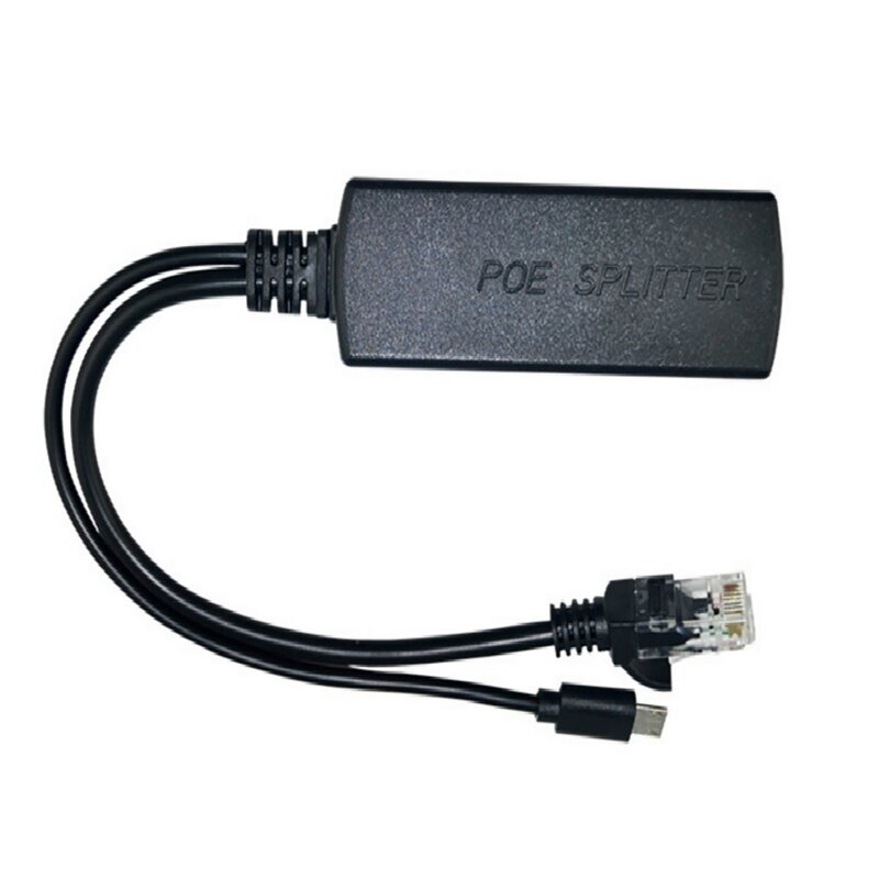 جيجابت POE الفاصل 10/100/1000Mbps 48 فولت إلى 5 فولت 12 فولت مايكرو USB/Type-C/تيار مستمر الطاقة عبر إيثرنت لسيسكو لهواوي لكاميرا IP