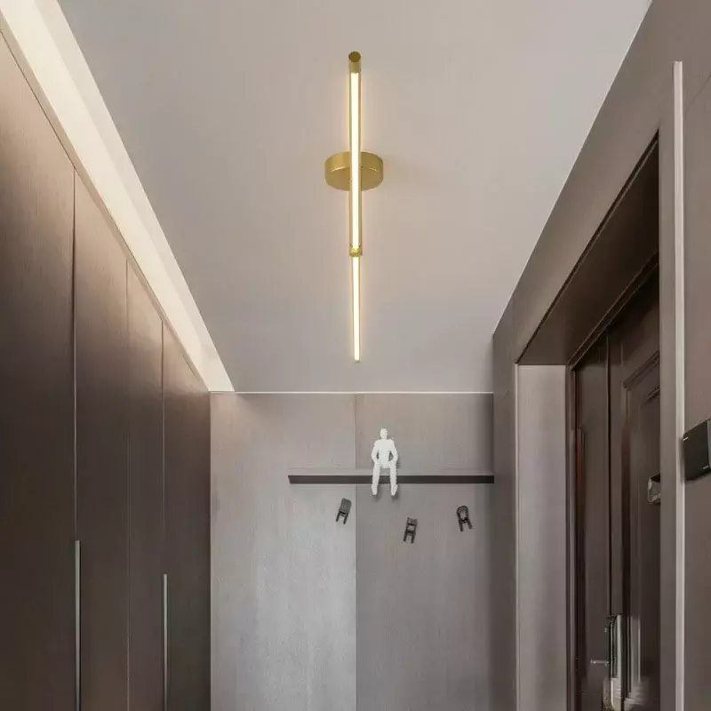 Современная Потолочная люстра для коридора, прикроватного столика, ванной, зеркала, линейная лампа, домашний декор, светильник с блеском