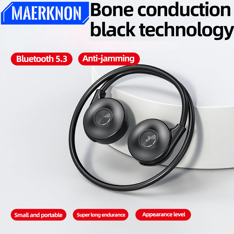 2023 NEW Bone Conduction Wireless Earphone Bluetooth 5.3 Headphones With Mic Sport Waterproof Ear-hook Headphones for Phones