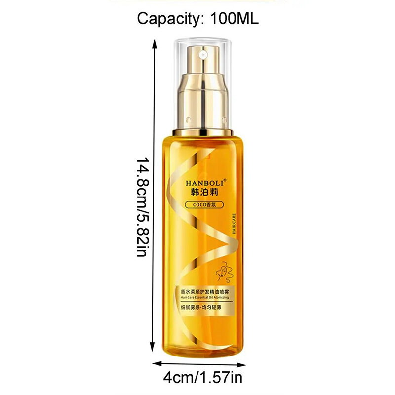 Essential Oil Spray Smoothing Conditioning Essential Oil Spray Improves Dryness Frizz Static Control Moisturises Nourishes Hair