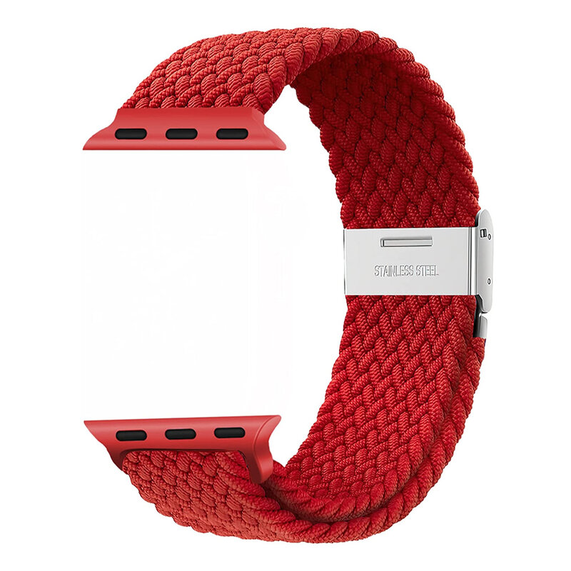 Bracelete de Loop Solo Trançado para Apple Watch, Pulseira, Band, 49mm, 45mm, 44mm, 40mm, 41mm, 42mm, 40mm, Série 8, 9, 7, 3, 5, SE, 6, 4, 2
