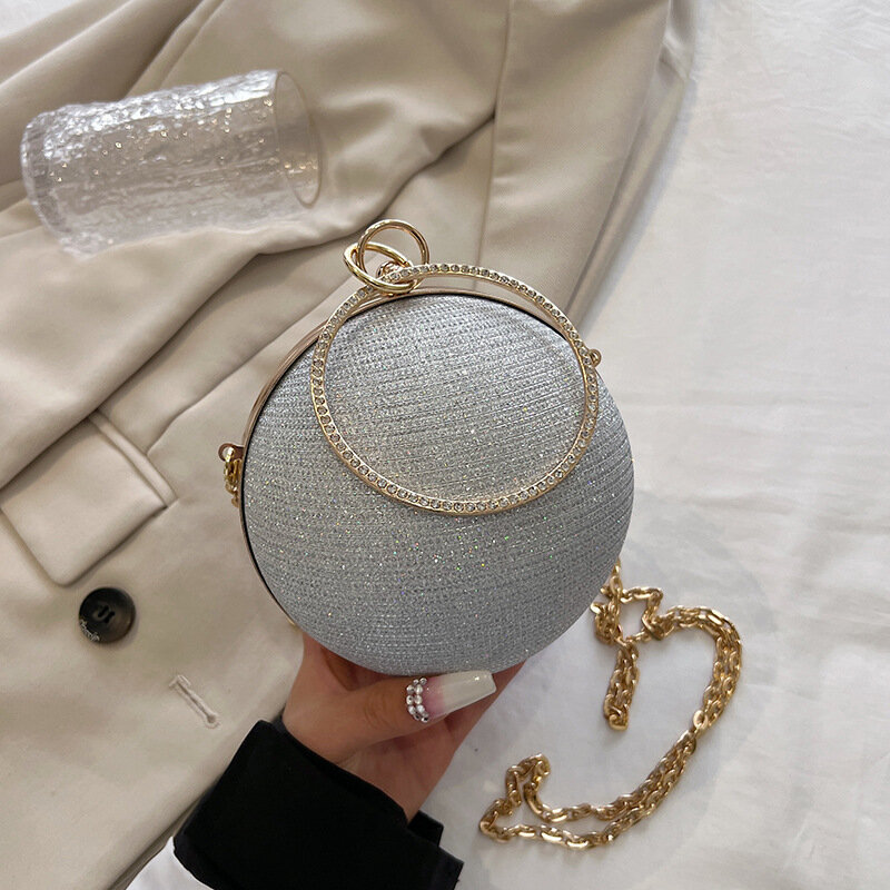Tas bahu tunggal tas tangan selempang berkilau modis untuk wanita tas kurir kualitas tinggi multiwarna mewah serbaguna Y2k