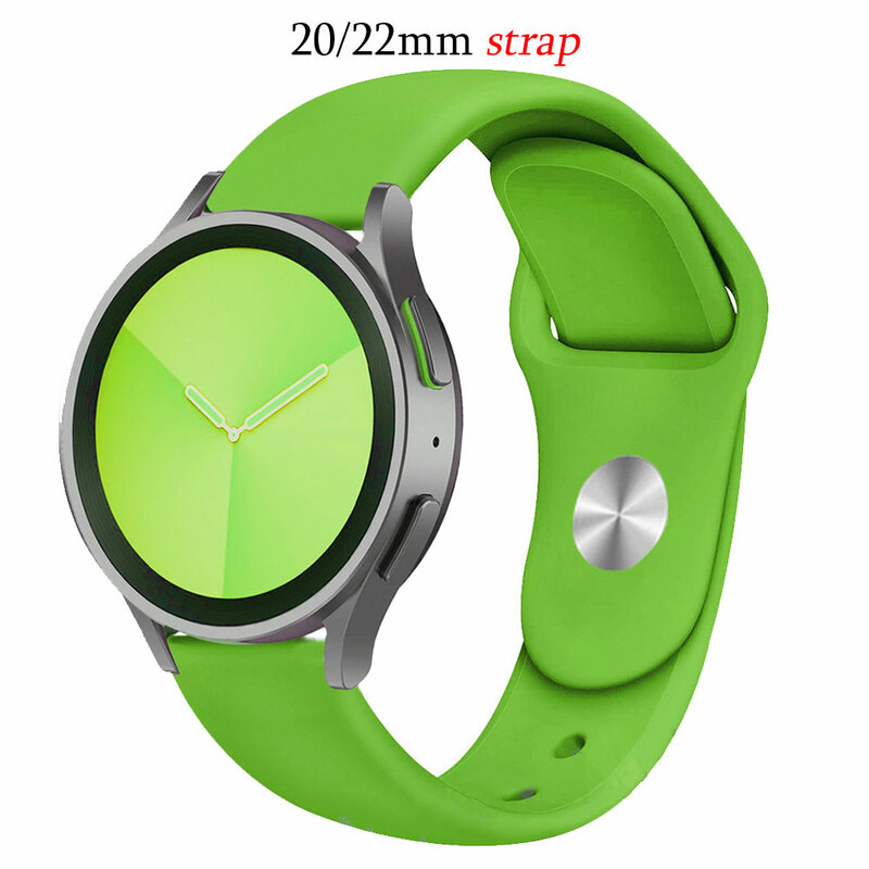 Cinturino in Silicone per Samsung Galaxy watch 4/5/5 pro/Classic/Active 2/Gear S3 frontier 20mm 22mm bracciale Huawei GT 2/2e/3 pro band