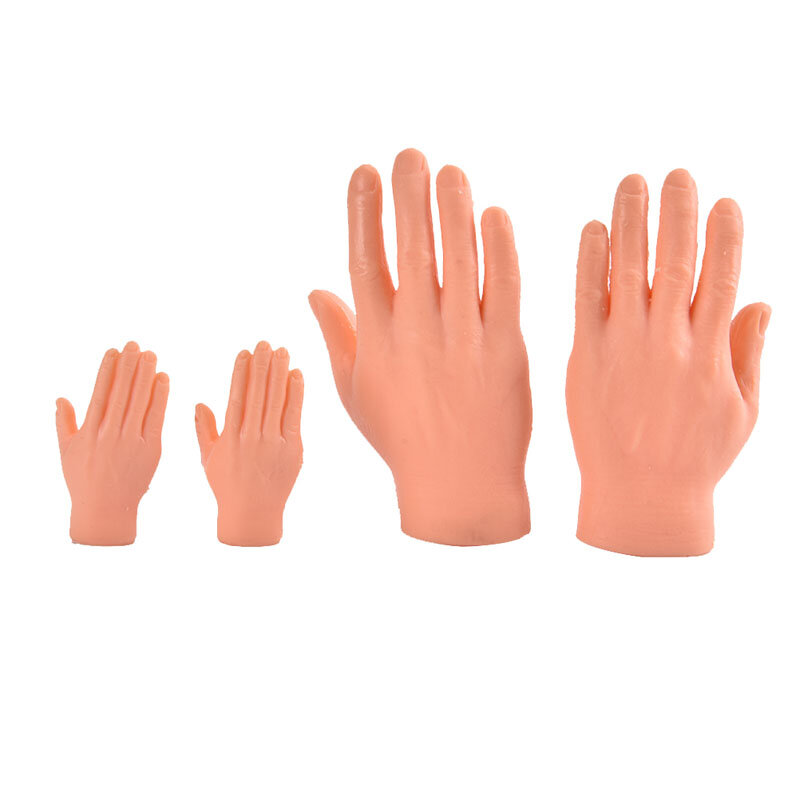 Juguetes de gestos divertidos interactivos para gatos, Mini guantes de mano falsos de dedo de plástico para gatos, suministros de juguetes para mascotas, varios estilos