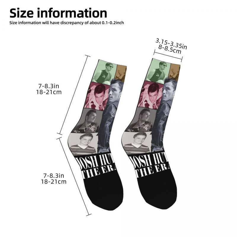Lässig Vintage Josh Hutcherson die Epochen Tour Skateboard Socken Polyester Crew Socken für Unisex atmungsaktiv