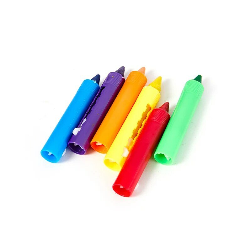 6Pcs Washable Crayon Kids Baby Bath Time Paints Drawing Pens Toy for Festival