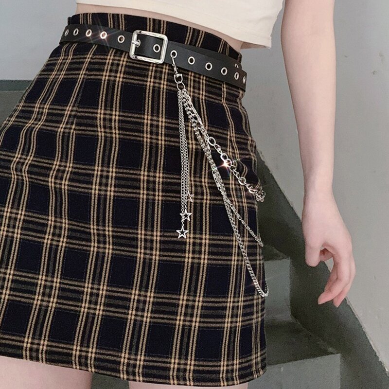 Skirts Pants Chain Goth Multi Layer Chains Pendant Charm Waist Chain Wallet Chain Pocket Chain for Women Girls Gift Dropship