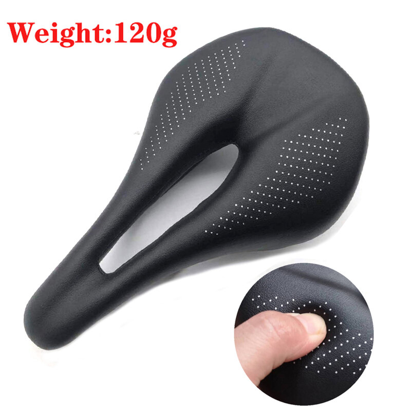 Full Carbon Bicycle Saddle, Ultraleve, Respirável, Almofada do assento confortável, MTB, Road Bike, 120g