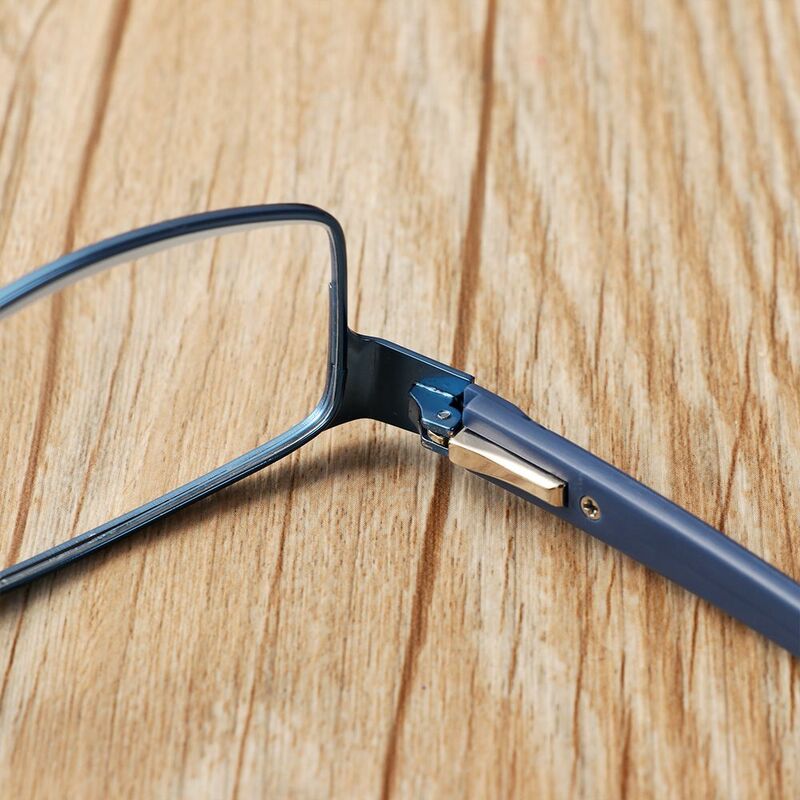 Kacamata baca logam Titanium paduan fleksibel, kacamata Logam Ultra ringan Resin + 1.00 ~ + 4.0 Diopter, kacamata bisnis perawatan penglihatan
