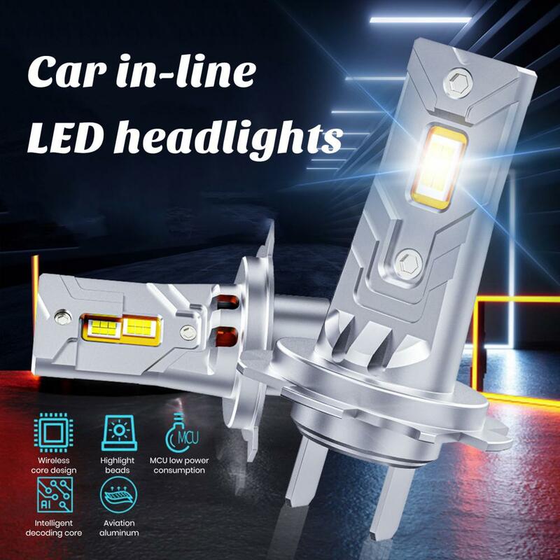 Светодиодные лампы для автомобильных фар, высокопроизводительные светодиодные лампы для фар H7 с яркостью 22000lm, замена Plug Play для автомобильных фар