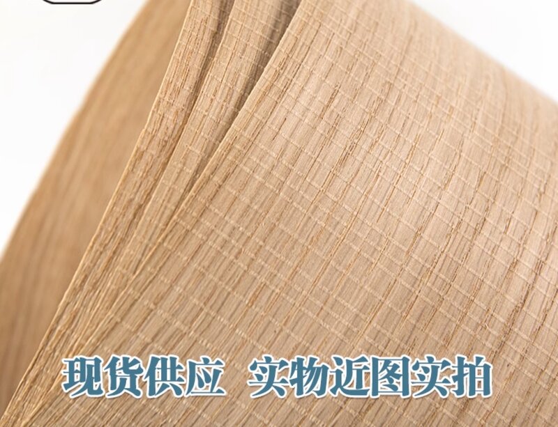 Chapa de madera de grano recto de roble blanco dentado Natural, renovación de muebles, chapa de altavoz, L: 2,5 metros x 200x0,5mm