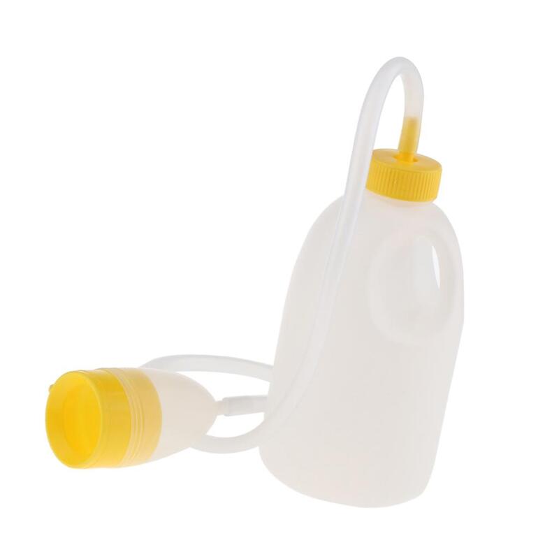 Botol Urinal kencing pria portabel dapat dipakai ulang wadah drainase malam 1700ml