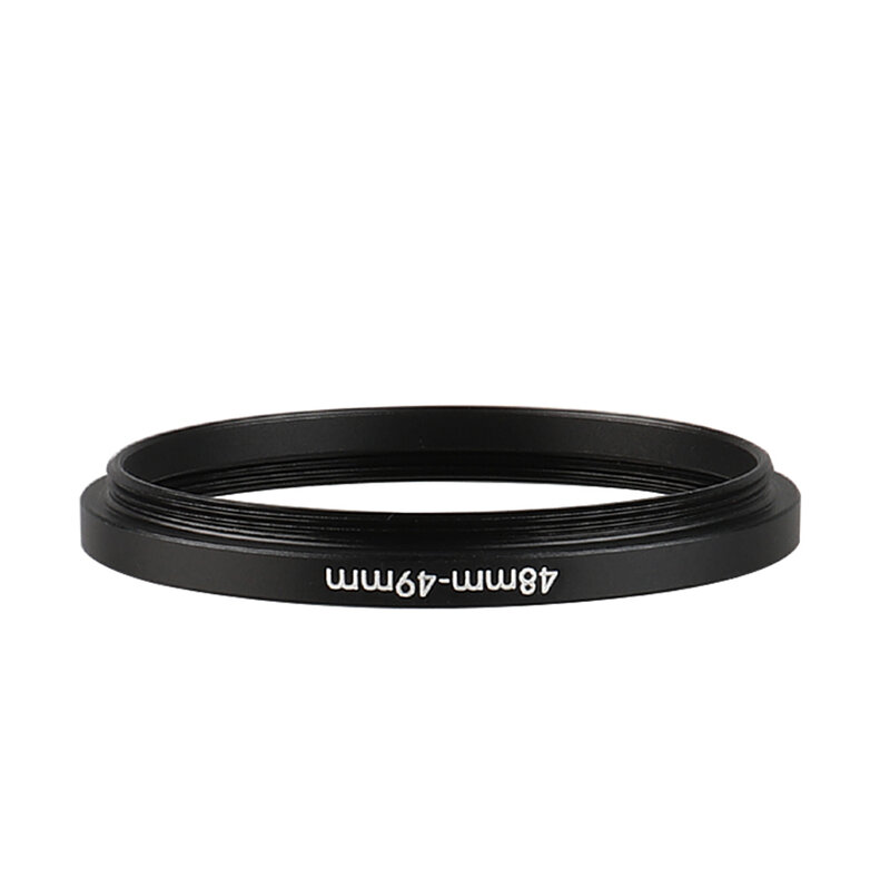 Aluminum Black Step Up Filter Ring 48mm-49mm 48-49mm 48 to 49 Filter Adapter Lens Adapter for Canon Nikon Sony DSLR Camera Lens
