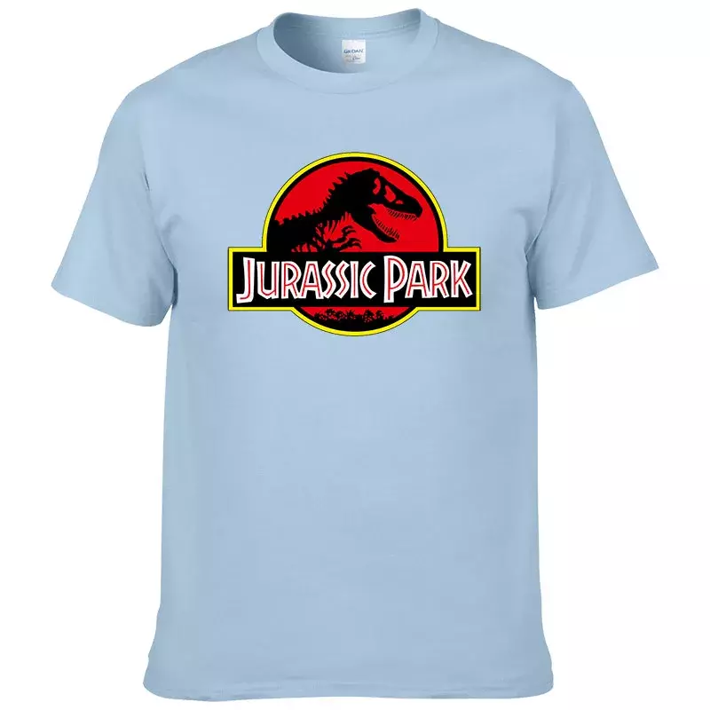 T-shirt imprimé dinosaure pour hommes, haut Harajuku, inspiré du dessin animé, hors ligne, parc, A286