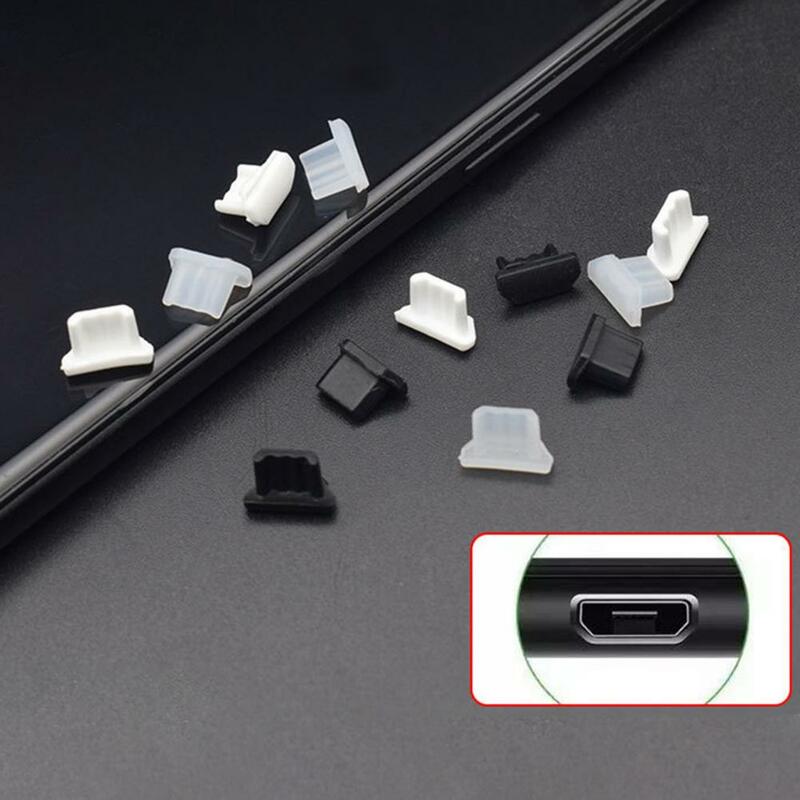 Abdeckung schutz Silikon 5 Stück Micro-USB Anti-Staub-Stecker Staubs topfen USB-Ladeans chluss Micro-USB-Telefon Ladegerät Staubs topfen kappe