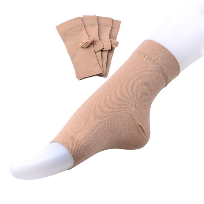 Calcetines tobilleros de presión secundaria, calcetín deportivo de compresión elástica, protector de suela de fascia