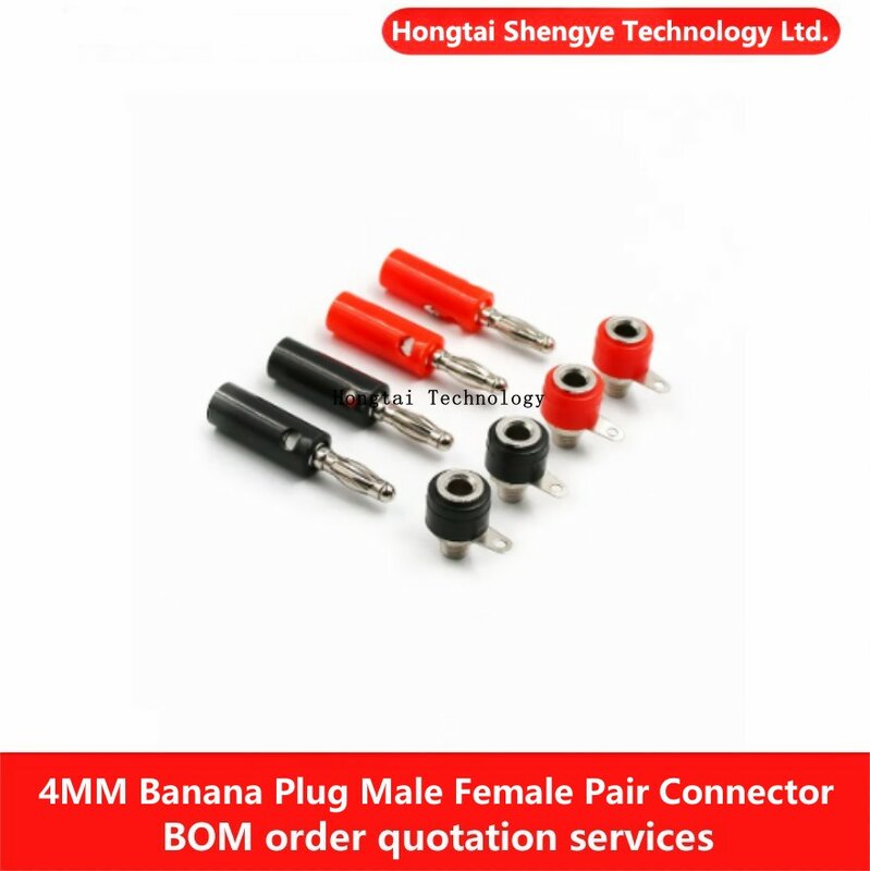 4Mm Bananen Mannelijke En Vrouwelijke Stekker Multimeter Test Terminal Versterker Luidspreker Ronde Diy Model Onderdelen