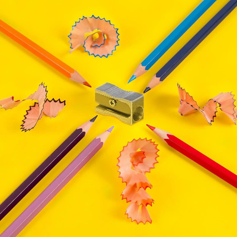 براية أقلام رصاص كهربائية ملونة متعددة الوظائف ، ملونة ، ملونة ، فحم ، كتابة ، رسم ، رسم ، أطفال ، فتحة واحدة
