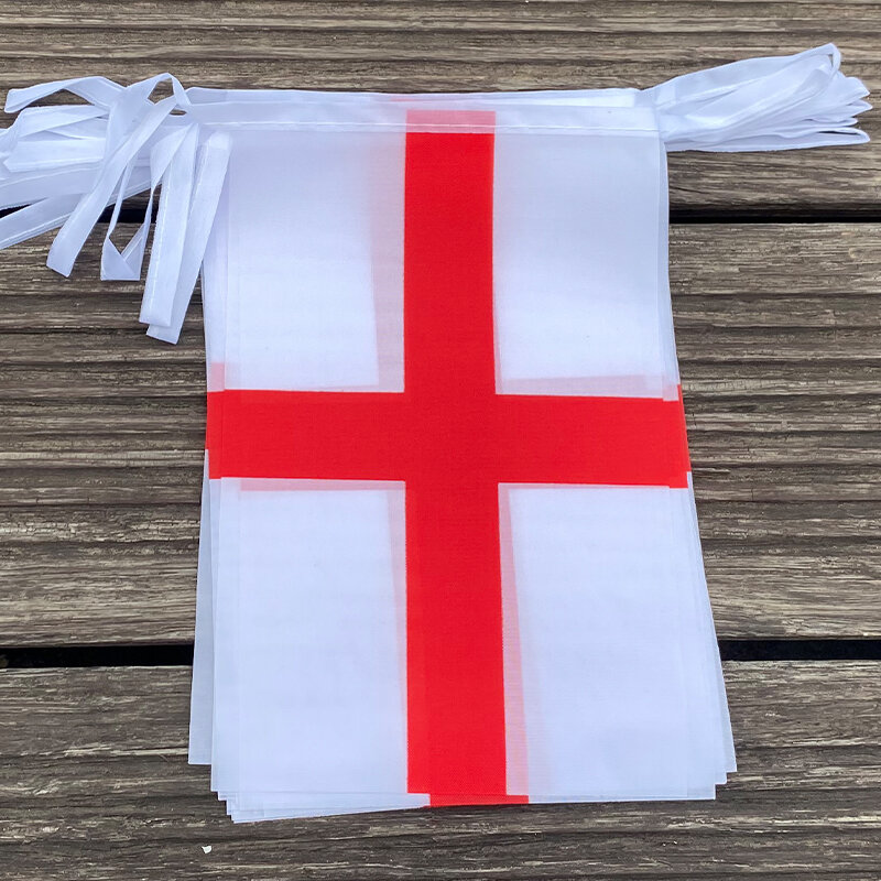 Xvggdg-banderines de Inglaterra para fiestas, 20 unids/set/set, banderines de cuerda, estandarte, bunings, Festival, vacaciones
