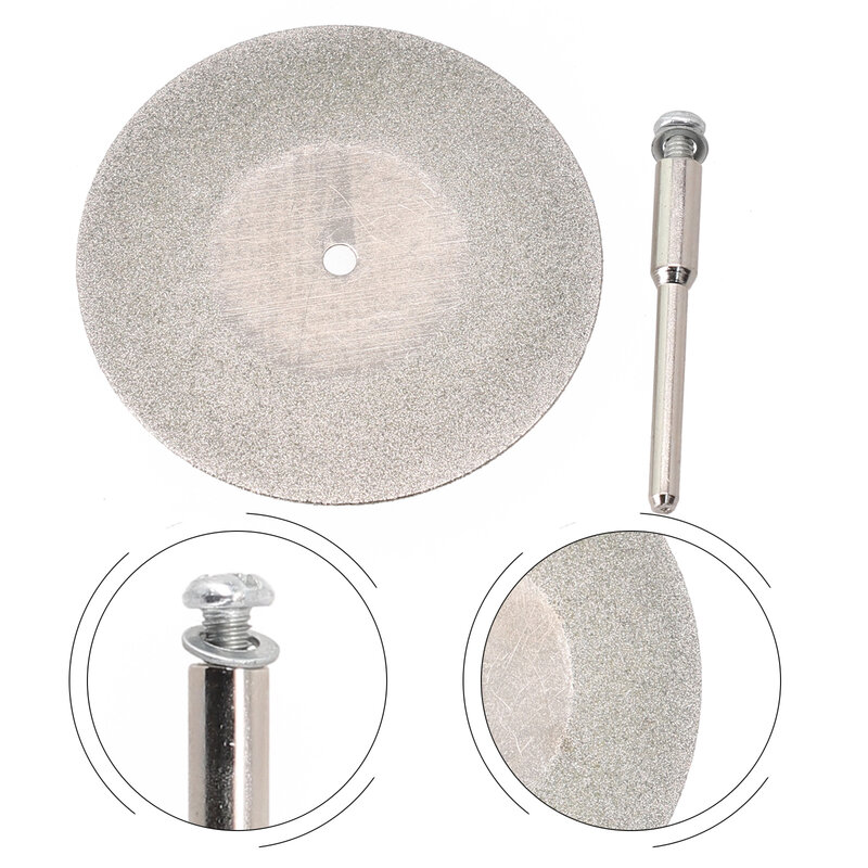 Cutting Wheel Blade Grinding Disc Kits Rotary Tool Wood Workshop Accessories Gem Jade 2pcs 40/50/60mm Diamond Set
