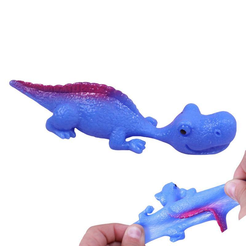 Dinosauro appiccicoso fionda simulazione animale giocattolo novità creativo divertente Vintage elastico dinosauro volante per animale Goodie Bag