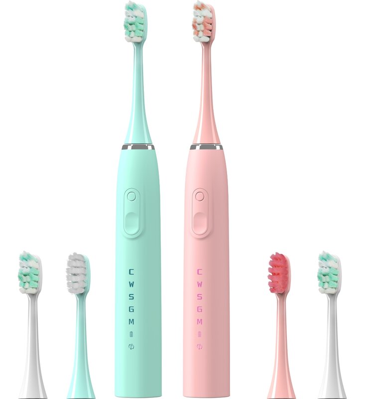Sfeel-cepillo de dientes eléctrico sónico inteligente para adultos y niños, 15 modos, blanqueador recargable IPX7, impermeable, temporizador, USB tipo C, P4SB