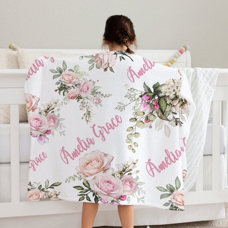 Фланелевое Флисовое одеяло на детскую коляску, пеленка для новорожденных, постельное белье для мальчиков и девочек, подарок на день рождения